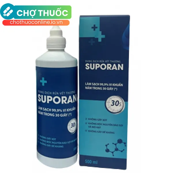 Dung dịch điện hóa diệt khuẩn SUPORAN (500 ml)