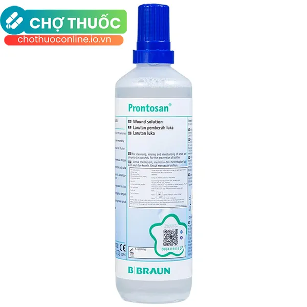 Dung dịch Prontosan Solution Round B.Braun hỗ trợ sát khuẩn và làm mềm vết loét (350ml)