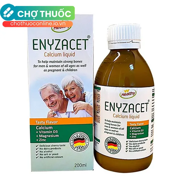 Dung dịch uống Enyzacet - Hỗ trợ cung cấp vitamin và kẽm cho cơ thể (200ml)