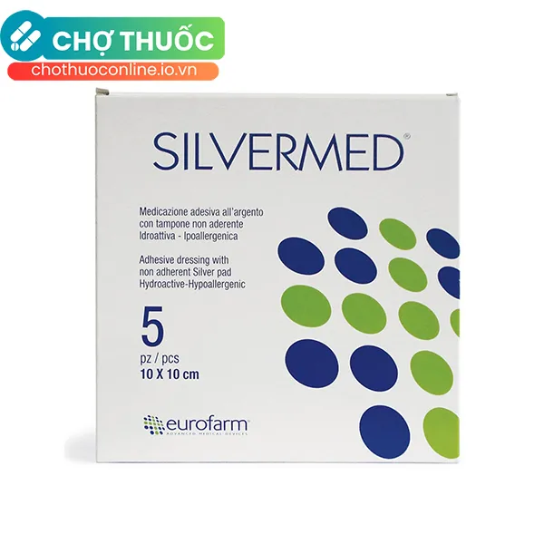 Gạc đắp bỏng SILVERMED 10cm x 20cm (3 miếng)