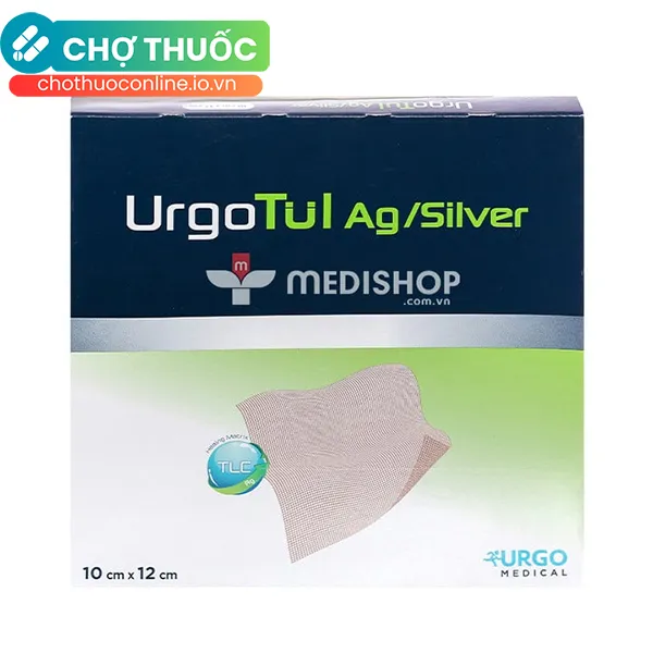 Gạc lưới UrgoTul AG/Sliver 10cm x 12cm (16 miếng)