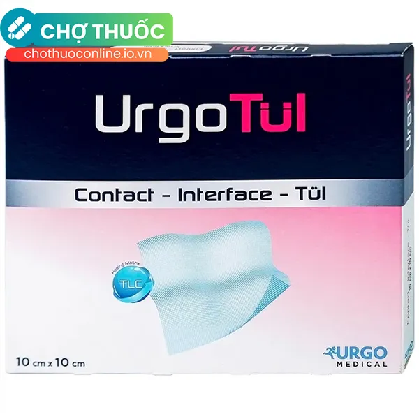 Gạc lưới vô trùng chống dính UrgoTul hỗ trợ băng vết thương (10cm x 10cm - 10 miếng)