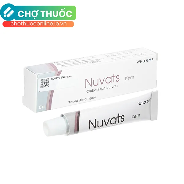 Kem bôi da Nuvats Phil Inter Pharma điều trị chàm dị ứng, viêm da, viêm tai ngoài (5g)