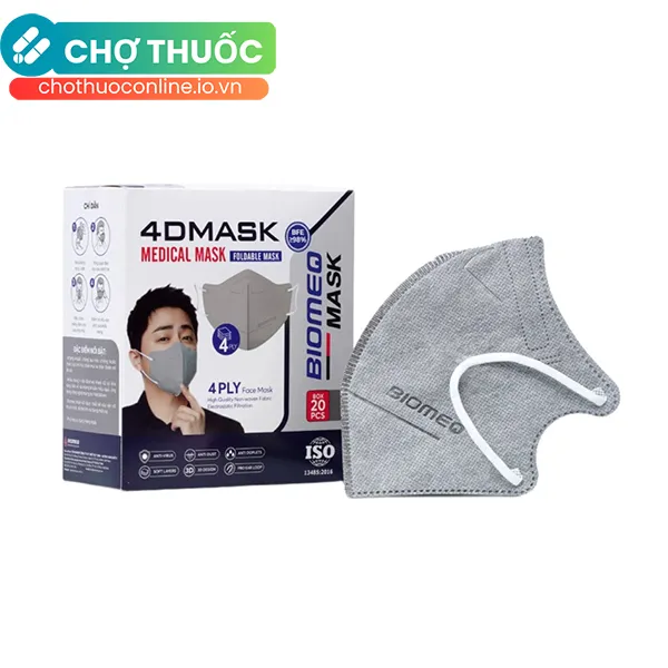 Khẩu trang y tế 4 lớp Biomed 4D Mask (Hộp 20 cái)