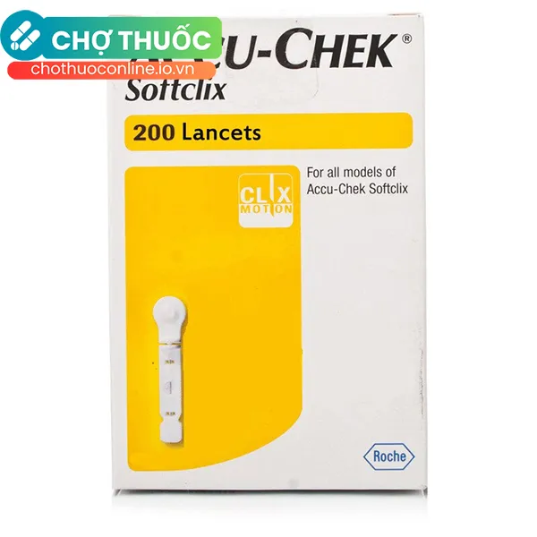 Kim lấy máu tiệt trùng Accu-Chek Softclix sử dụng cho thiết bị lấy máu Accu-Chek Softclix (200 cái)