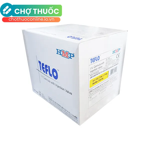 Kim luồn tĩnh mạch Teflo 24 Hộp 100 cái