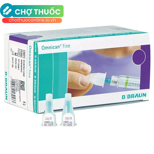 Kim tiêm dành cho bút chích insulin Omnican Fine B.Braun (100 cái)