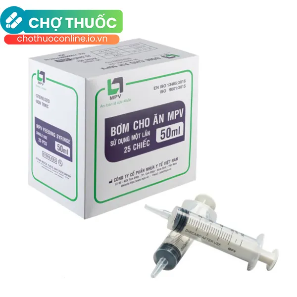Kim tiêm MPV 50cc sử dụng 1 lần Hộp 25 cái