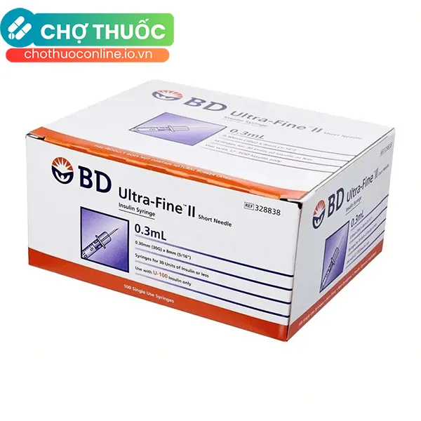 Kim tiêm tiểu đường Ultra-Fine 30 0.3mL hộp 100 cái