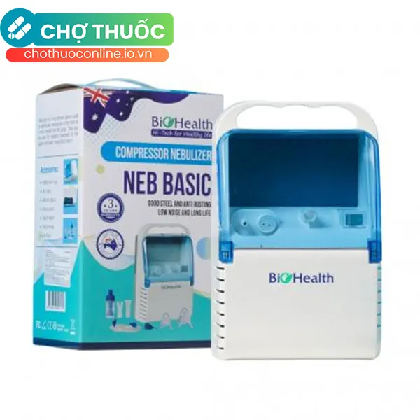 Máy xông khí dung Biohealth Neb Basic hỗ trợ các bệnh viêm mũi, viêm xoang