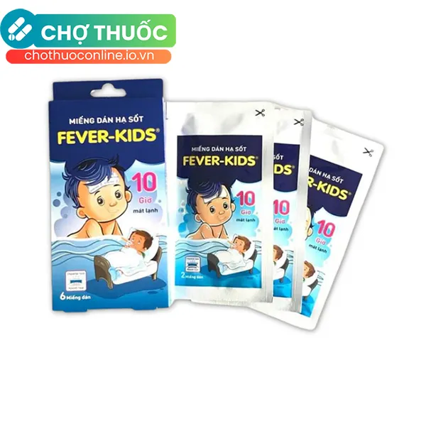 Miếng dán hạ sốt Fever Kids - Hộp 3 gói