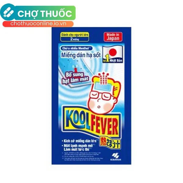 Miếng dán hạ sốt Kool Fever cho người lớn (8 gói x 2 miếng)