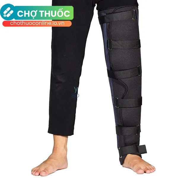 Nẹp đùi Zimmer 9 cố định chân sau phẫu thuật gãy xương, bong gân hay trật khớp (1 cái).