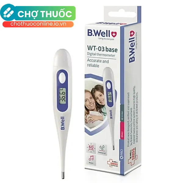 Nhiệt kế điện tử B.Well Swiss WT-03 base