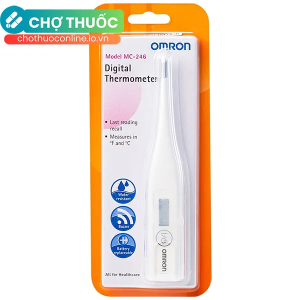 Nhiệt kế điện tử Omron MC-246 đo nhiệt độ cho trẻ khi sốt