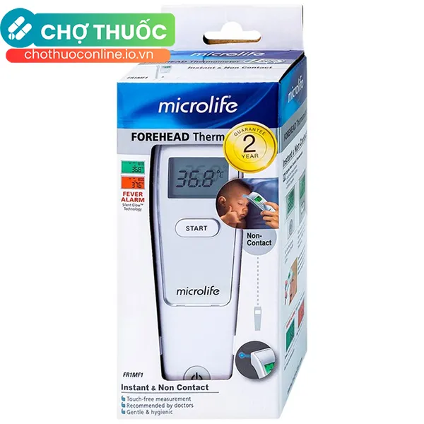 Nhiệt kế hồng ngoại Microlife FR1MF1 hỗ trợ đo thân nhiệt, đo nhiệt độ bề mặt