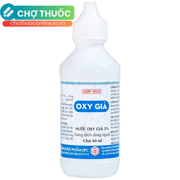 Nước Oxy Già 3% OPC làm sạch, sát trùng vết thương nhỏ (60ml)