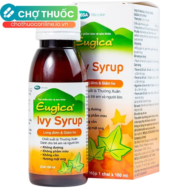 Siro Eugica Ivy MEGA We care hỗ trợ giảm ho, giảm đờm (100ml)