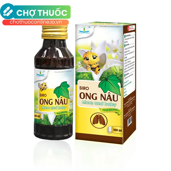 Siro Ong Nâu hỗ trợ giảm ho, bổ phổi (Chai 100ml)