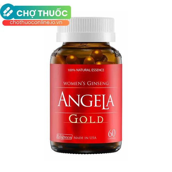 Thực phẩm bảo vệ sức khoẻ Angela Gold hỗ trợ tăng cường sinh lý nữ (Hộp 60 viên)
