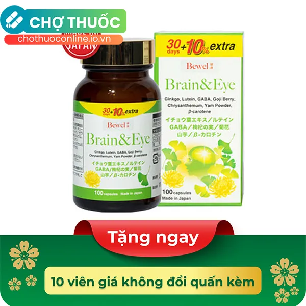 Thực phẩm bảo vệ sức khỏe Bewel Brain & Eye (100 viên)