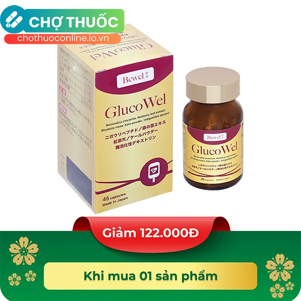 Thực phẩm bảo vệ sức khỏe Bewel Glucowel (45 viên)