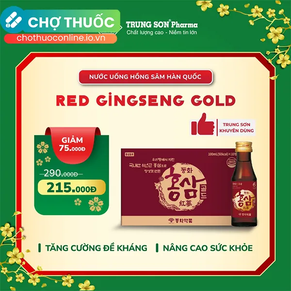 Thực phẩm bảo vệ sức khoẻ Dongwha Red Ginseng Gold Drink 100ml