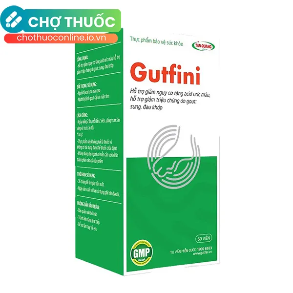 Thực phẩm bảo vệ sức khỏe Gutfini (Hộp 60 viên)