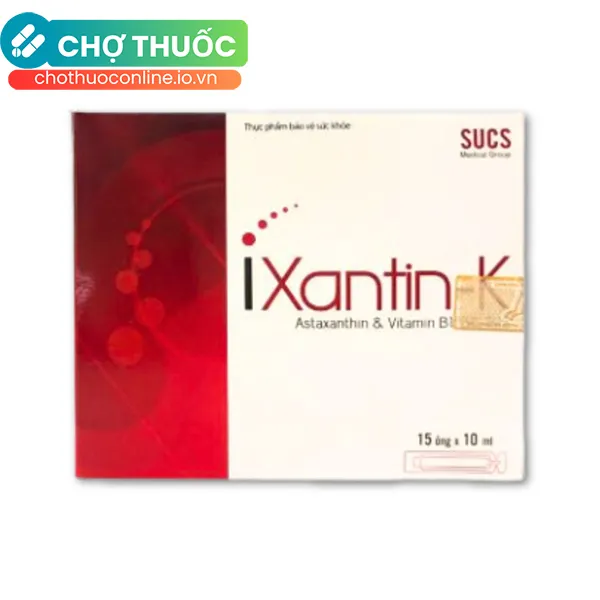 Thực phẩm bảo vệ sức khỏe IXANTIN-K - Giảm nhức mỏi, mờ mắt ở trẻ (Hộp 15 ống)
