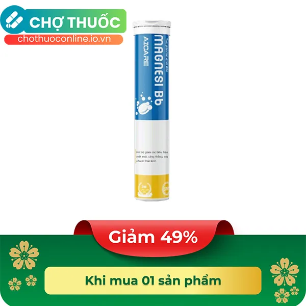 Thực Phẩm bảo vệ sức khỏe MAGNESI B6 AZCARE (20 viên)