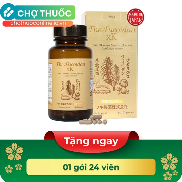Thực phẩm bảo vệ sức khỏe The Fucoidan xK (180 viên)