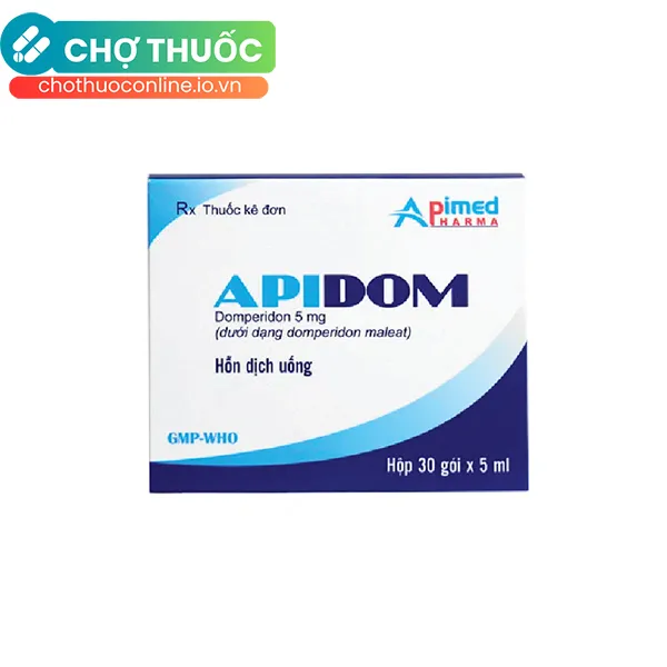 Thuốc Apidom Điều Trị Triệu Chứng Buồn Nôn, Nôn (Hộp 30 Gói X 5ml)