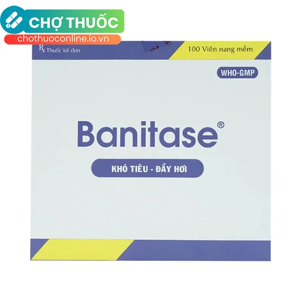 Thuốc Banitase Phil Inter điều trị khó tiêu đầy hơi ở dạ dày (100 viên)