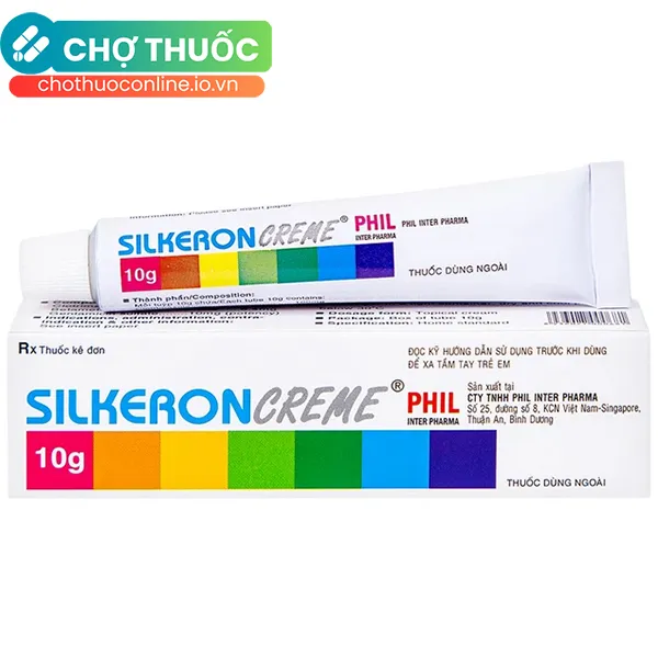 Thuốc bôi Silkeron Creme Phil điều trị nấm, giảm triệu chứng viêm da (10g)
