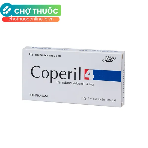 Thuốc Coperil 4 DHG điều trị tăng huyết áp, suy tim sung huyết (30 viên)
