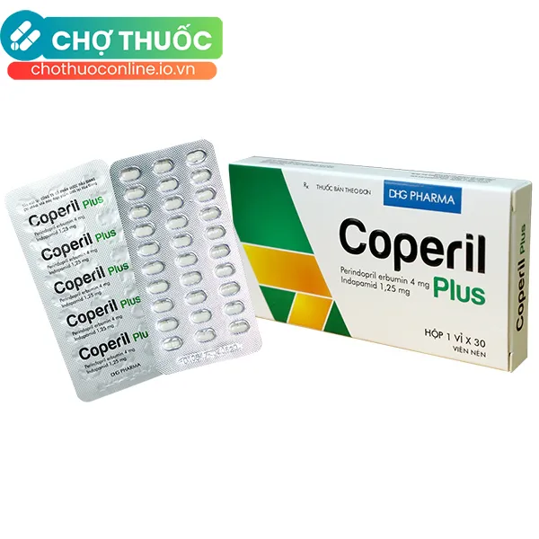 Thuốc Coperil Plus 4mg điều trị tăng huyết áp nguyên phát (30 viên)