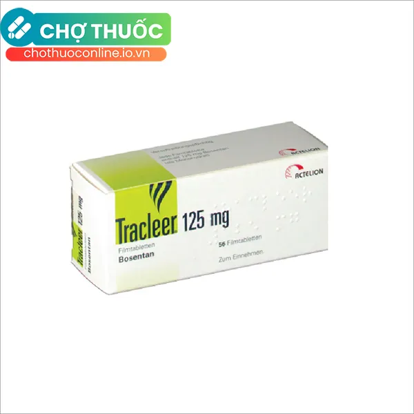 Thuốc điều trị tăng áp mạch phổi Tracleer 125mg (Hộp 60 viên)