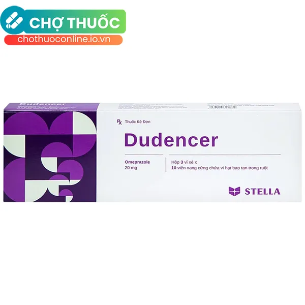 Thuốc Dudencer hỗ trợ điều trị giảm triệu chứng khó tiêu do acid (Hộp 30 viên)
