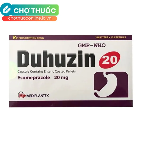 Thuốc DUHUZIN 20mg điều trị trào ngược dạ dày, thực quản (30 viên)