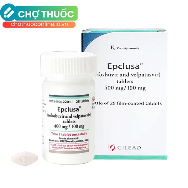 Thuốc Epclusa 400/100mg điều trị viêm gan C (28 viên)