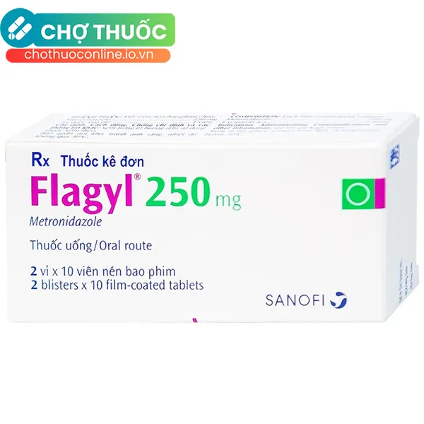 Thuốc Flagyl 250mg điều trị nhiễm khuẩn do Trichomonas vaginalis (20 viên)