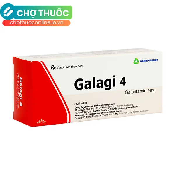 Thuốc Galagi 4 điều trị chứng sa sút trí tuệ (Hộp 60 viên)