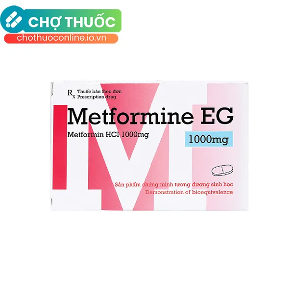 Thuốc Glucophage 1000mg Merck điều trị đái tháo đường type 2 (2 vỉ x 15 viên)