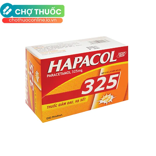 Thuốc Hapacol 325 giảm đau, hạ sốt (10 vỉ x 10 viên)