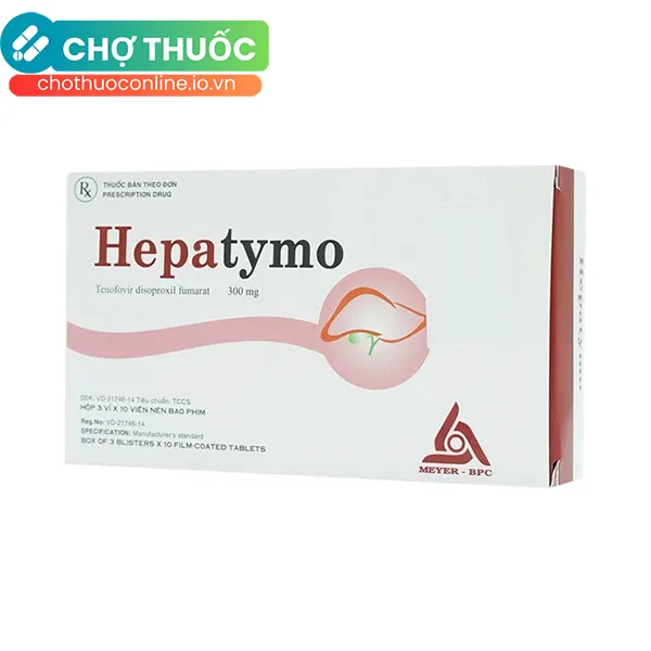 Thuốc Hepatymo 300mg Meyer-BPC điều trị viêm gan siêu vi B ở người lớn (3 vỉ x 10 viên)