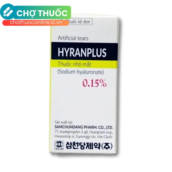 Thuốc Hyranplus điều trị các triệu chứng của hội chứng khô mắt (5 ml)