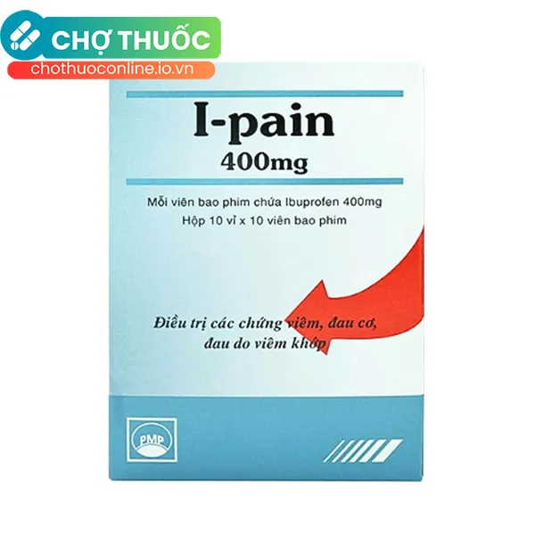 Thuốc I-Pain 400mg giảm đau, kháng viêm (10 vỉ x 10 viên)