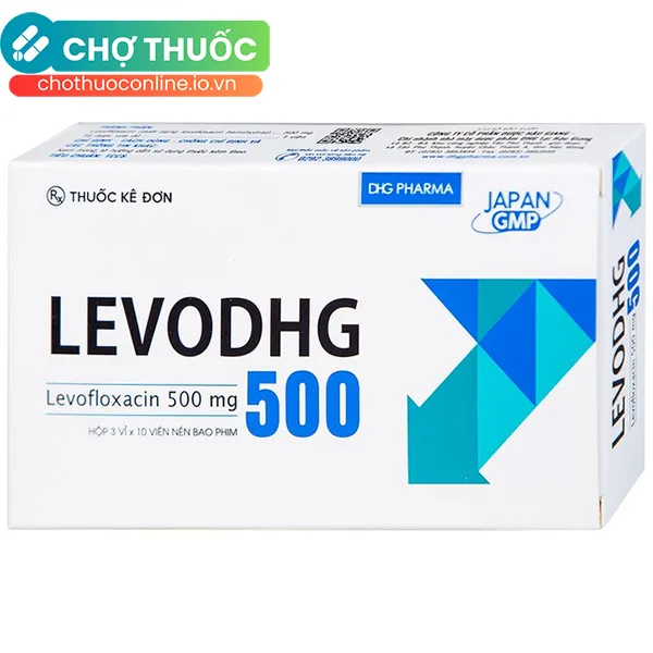 Thuốc Levodhg 500mg điều trị nhiễm khuẩn (3 vỉ x 10 viên)