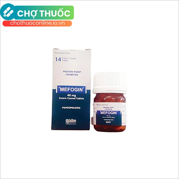 Thuốc Mefogin 40mg điều trị triệu chứng viêm loét dạ dày (14 viên)