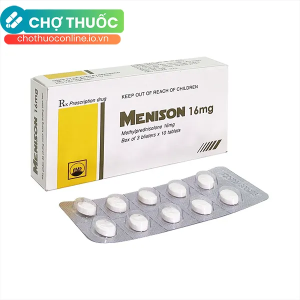 Thuốc Menison 16mg Pymepharco giảm viêm, giảm đau, chống dị ứng (30 viên)